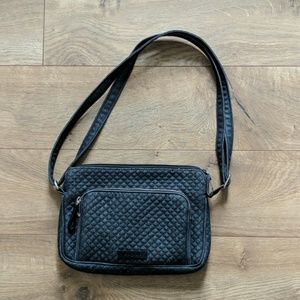 Vera Bradley quilted gray crossbody